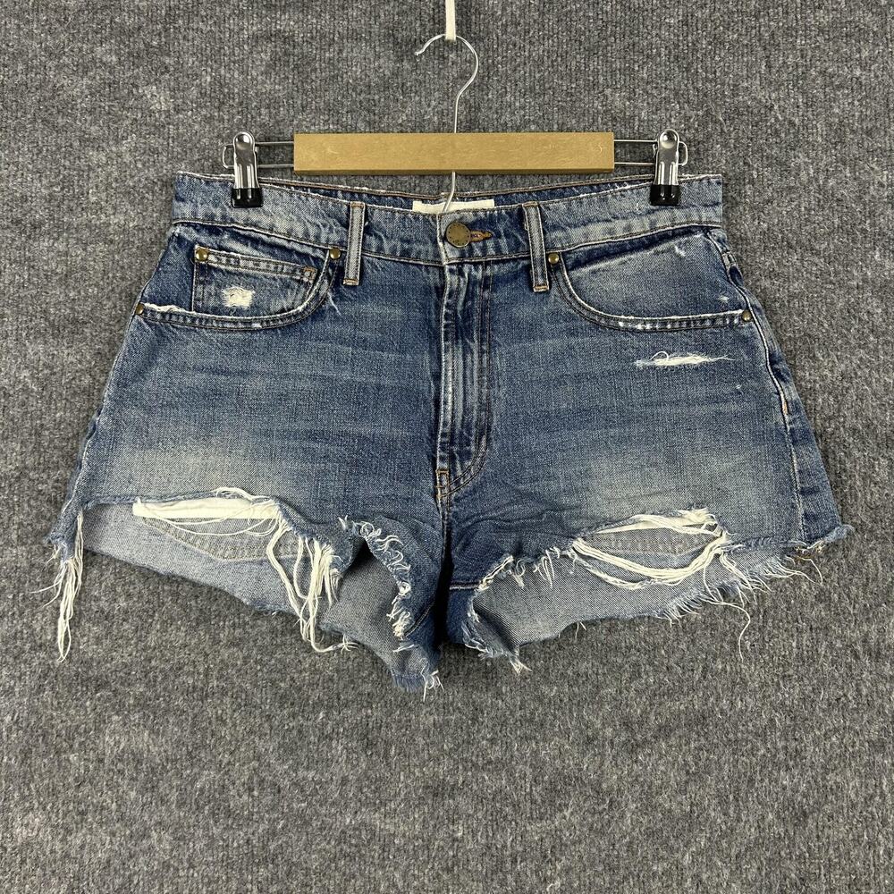 The Great Shorts 26 The Cut Off Short Distressed Denim Blue Summer Vacation